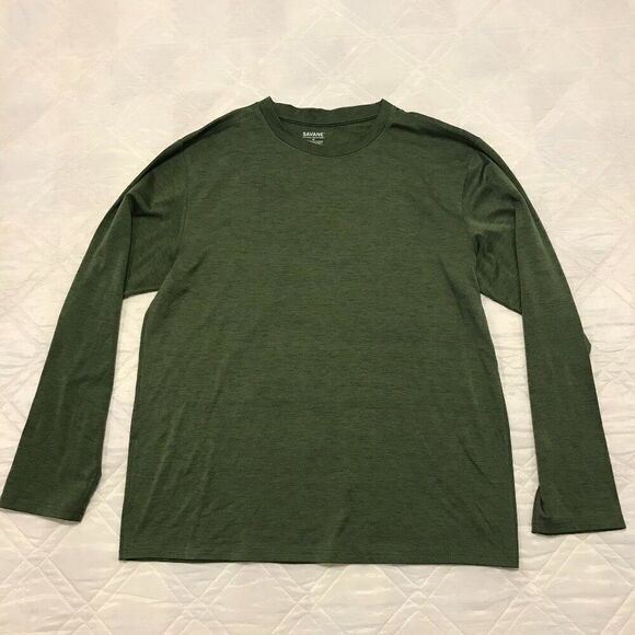 Savane Original Outfitters green long sleeve base layer XL - Picture 1 of 2